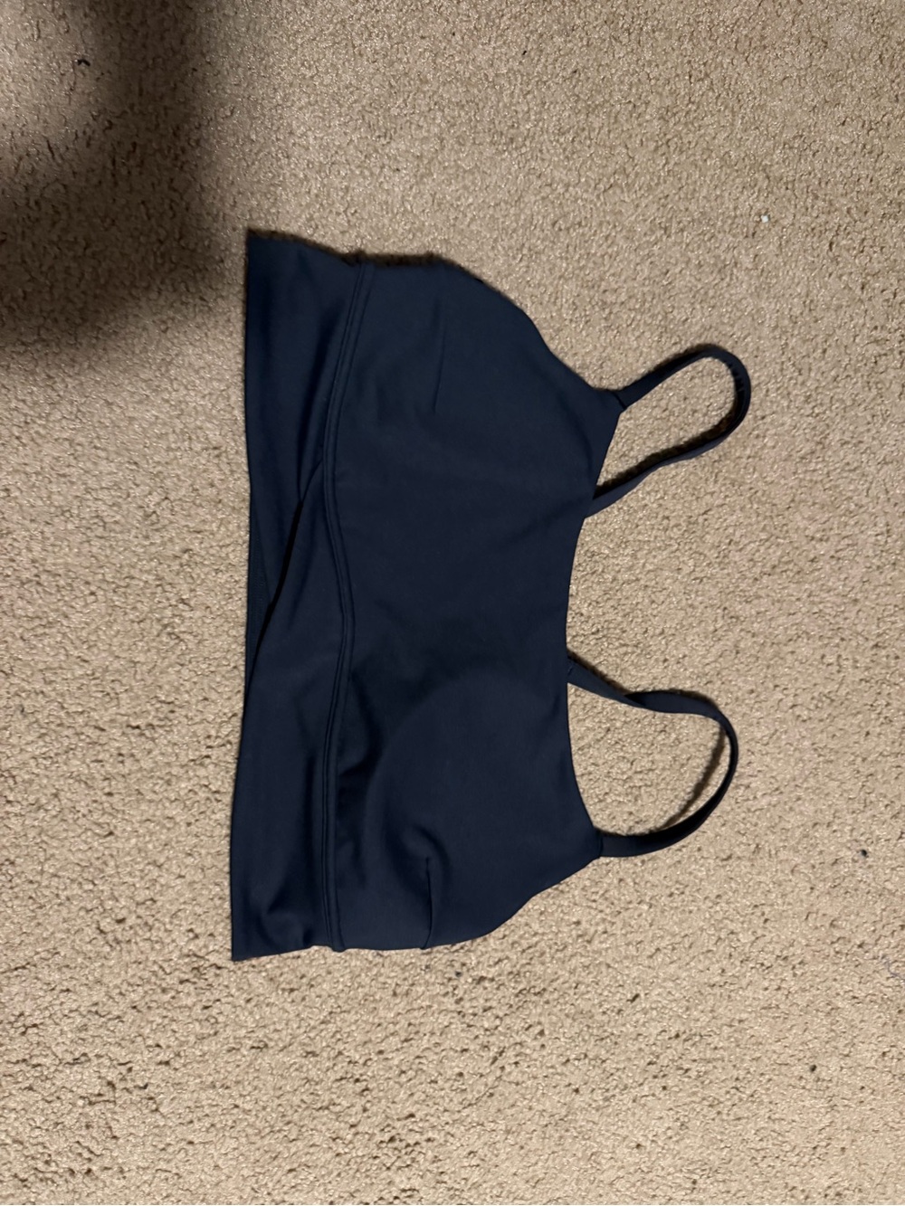 Women’s Lululemon Navy Crop Top with Thin Straps